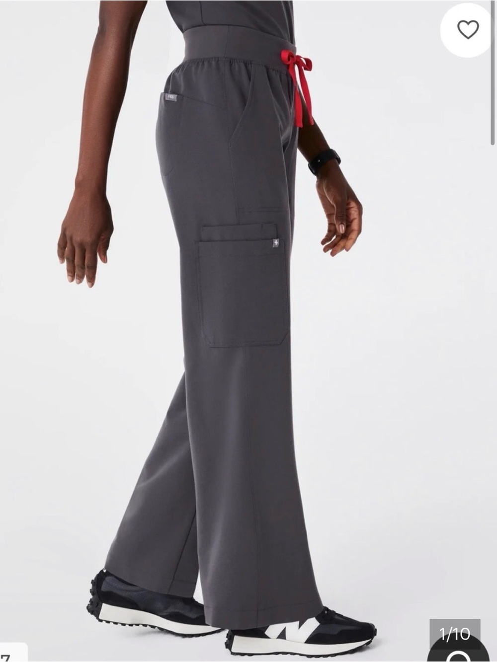 Women's Figs Charcoal Isabel Pants (Large Petite)